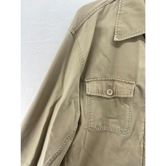 Men's Vintage GAP Canvas Zip up Barn Jacket Khaki Collared Y2K Size XL - Picture 3 of 6